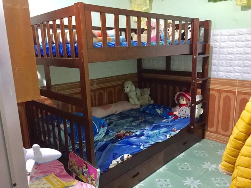 Giường Tầng Amit 1m4 Gỗ Tự Nhiên Nhập Khẩu Phù Hợp Cho Cả Trẻ Em Và Người Lớn