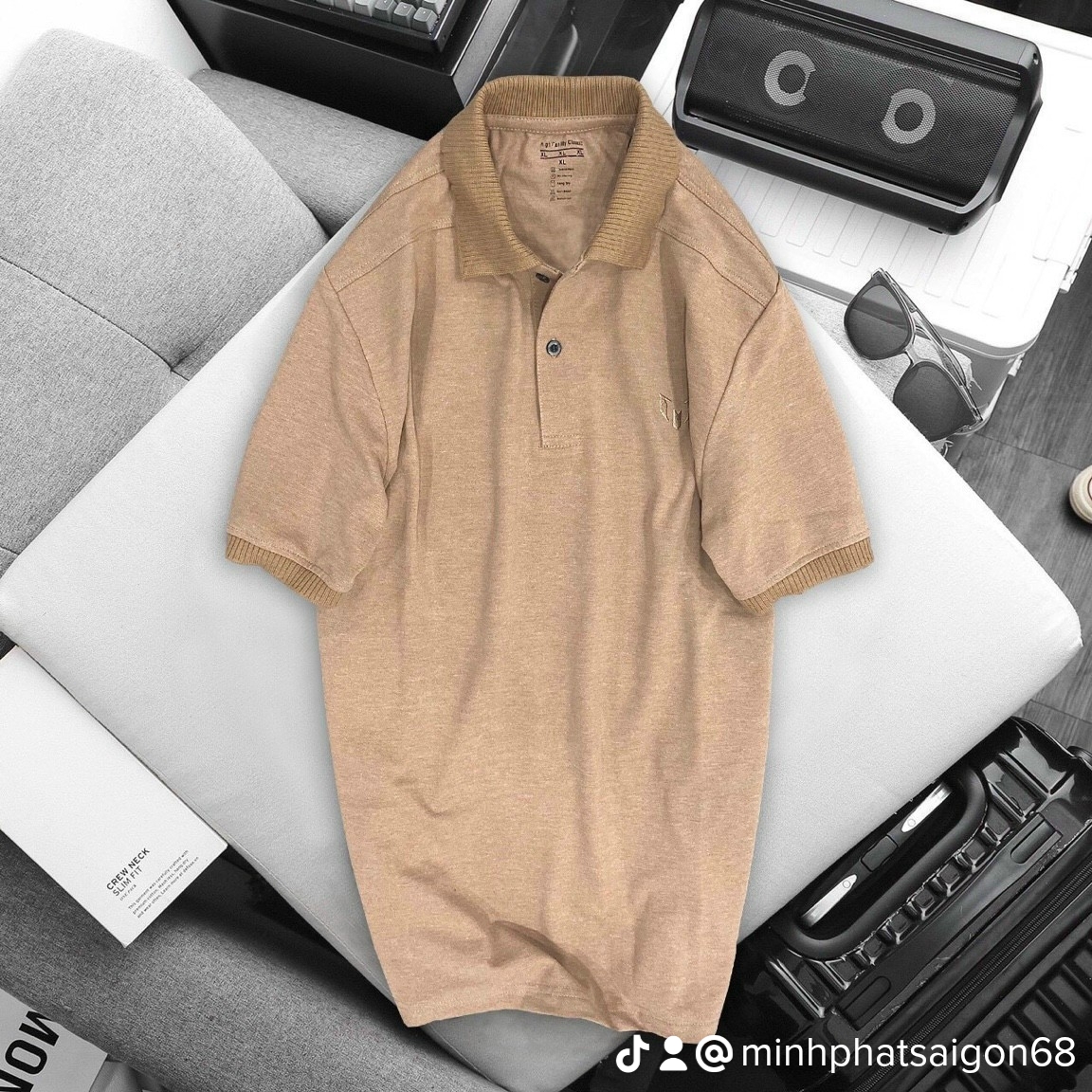 Áo thun nam cổ trụ polo xuất có bigsize xxxl 4 mẫu