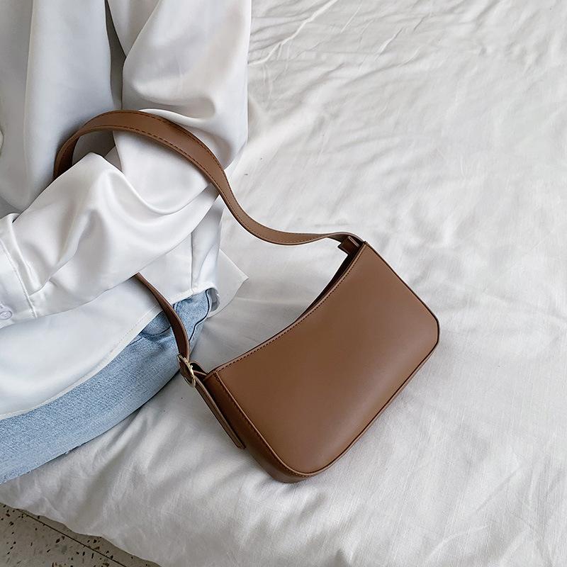 Đơn Giản Chắc Chắn Nhỏ Da Pu Đeo Vai Cho Nữ 2021 Nữ Túi Xách Nữ Túi Shopper Tote Nữ Của Du Lịch tất Cao Cổ Mới