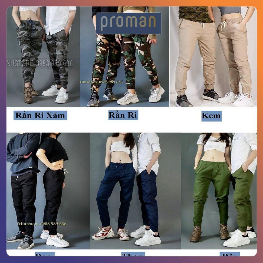 Quần Jogger Nam Kaki Rằn Ri Quần kaki nam mã bó ống vải đẹp ống dài hè phong cách Hàn Quốc - PROMAN