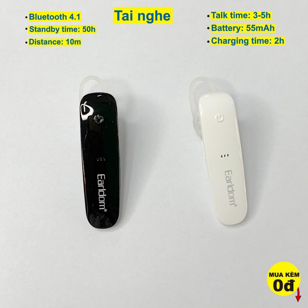 Tai nghe Bluetooth Earldom xe ôm, tai không dây bờ lu tút dành cho dân lái xe và bận việc nghe gọi dễ dàng BH07 - Hàng chính hãng