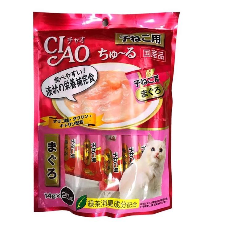 Súp thưởng Ciao. Ciao 20 thanh. Súp Thưởng mèo. Thức ăn ướt cho mèo.