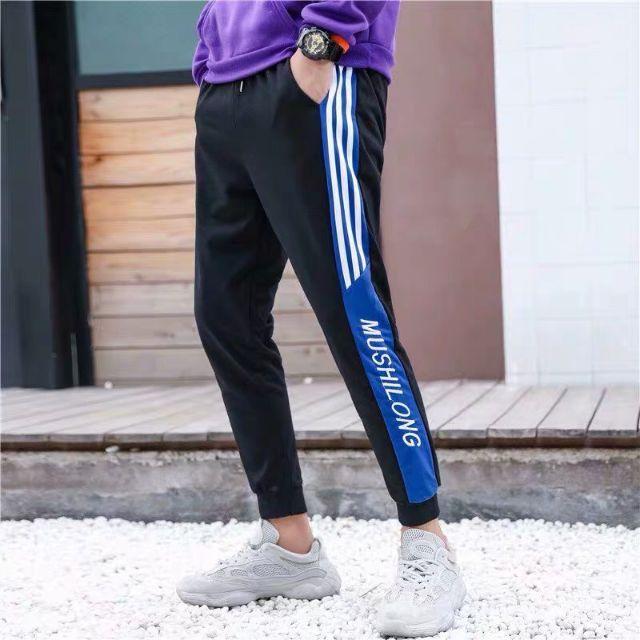 QUẦN THỂ THAO QUẦN JOGGER QUẦN SIMILI CHẤT THUN DA CÁ