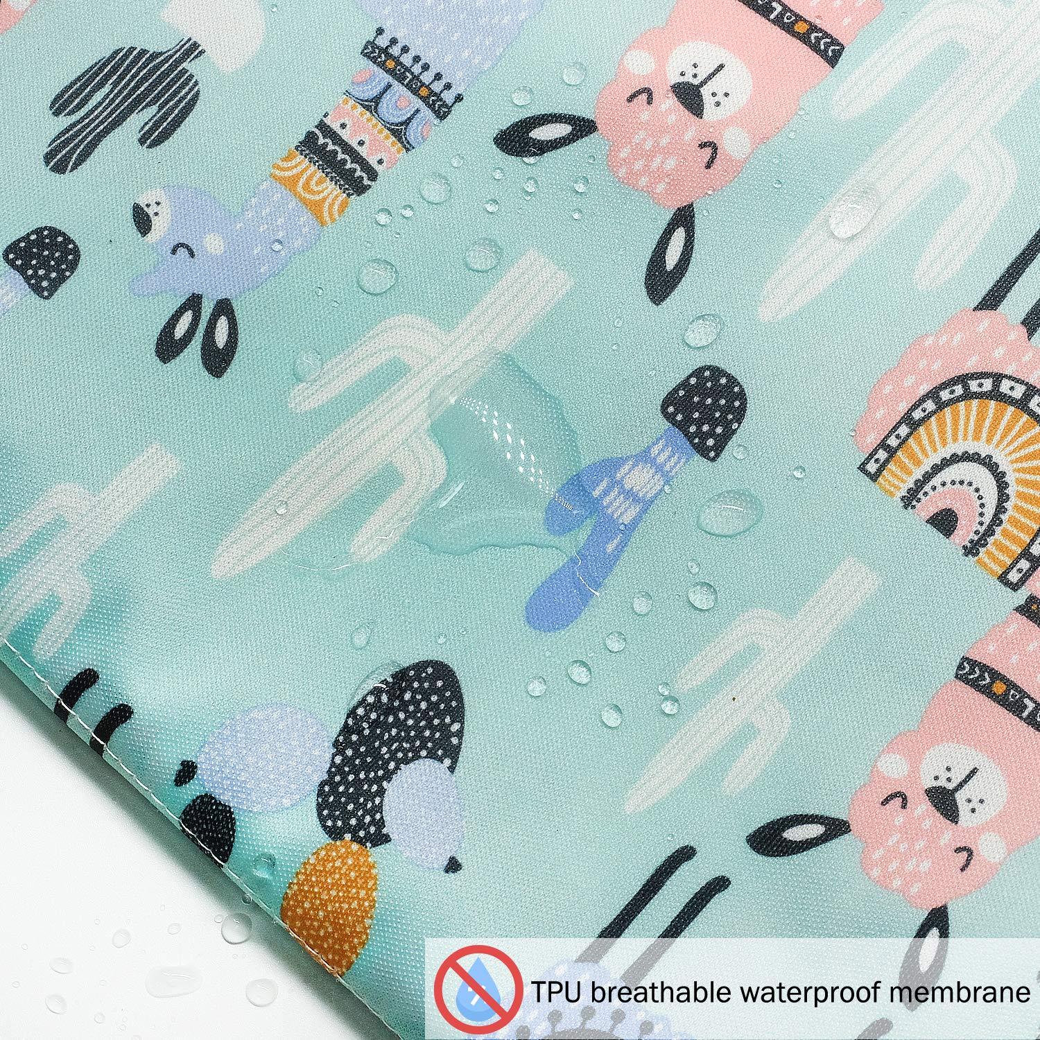 2PCSDIAper Wet / Dry Tag Túi chống thấm nước tái sử dụng có thể tái sử dụng với hai túi có khóa kéo