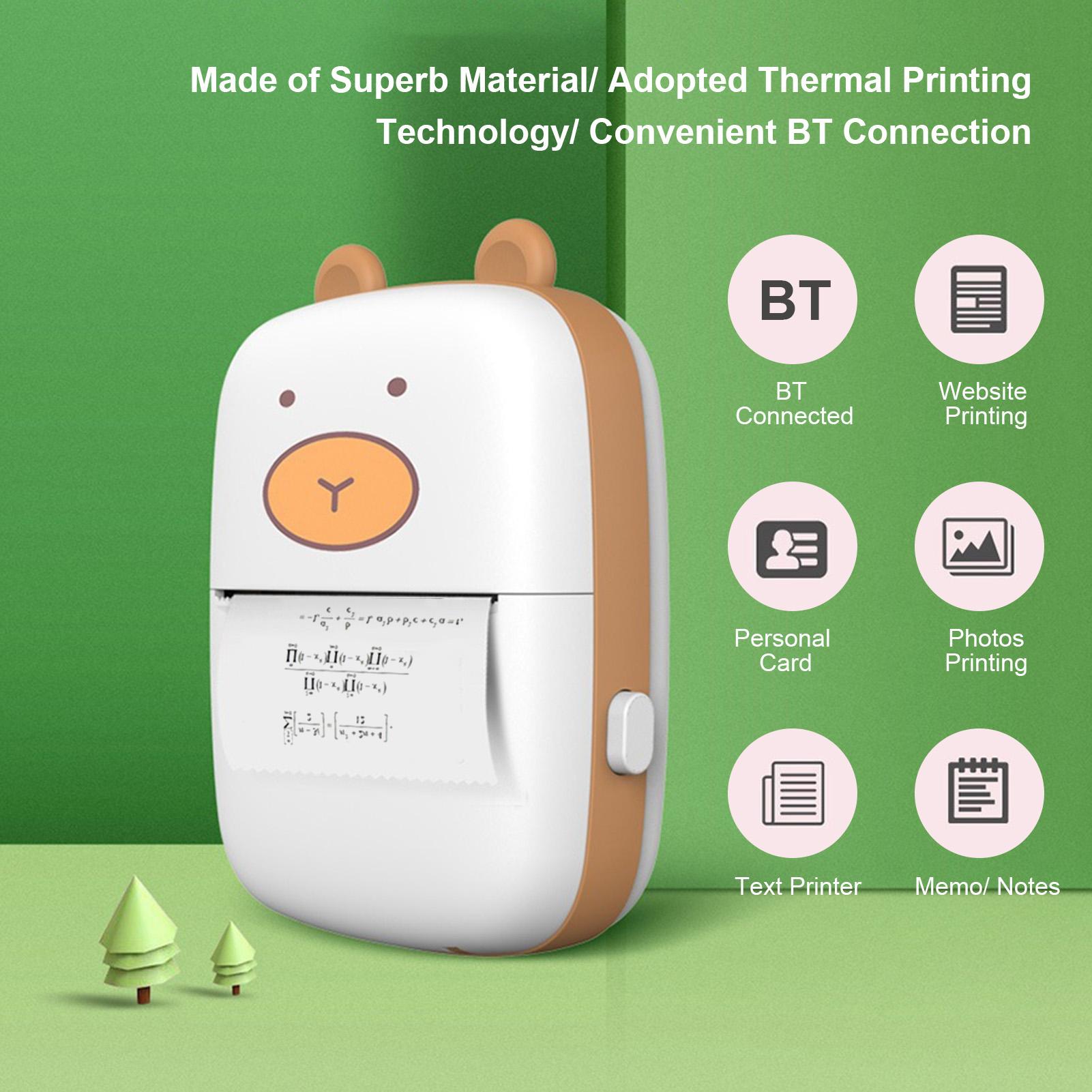 Máy in nhiệt mini kết nối không dây 200dpi