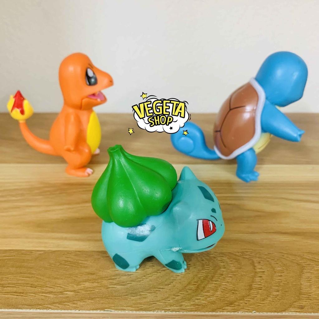 Mô hình Charmander Pikachu Bubasaur Squirtle Psyduck Jigglypuff nguyên bản - Cao 5~8cm
