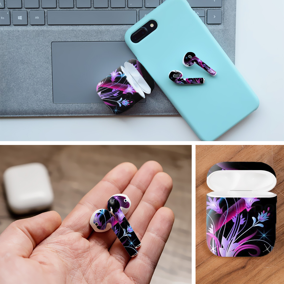 Miếng dán skin chống bẩn cho tai nghe AirPods in hình Họa tiết - HTx127 (bản không dây 1 và 2)