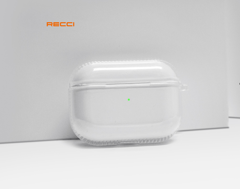 Bao Silicone chống sốc siêu mỏng trong suốt cho tai nghe không dây RECCI Hàng chính hãng