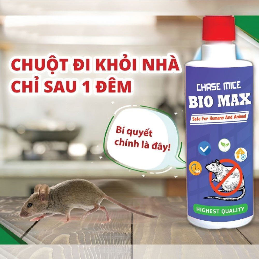 Chai Xịt Đuổi Chuột Hương Bạc Hà - Dành cho xe hơi và mọi nơi - Xua đuổi chuột an toàn, hiệu quả