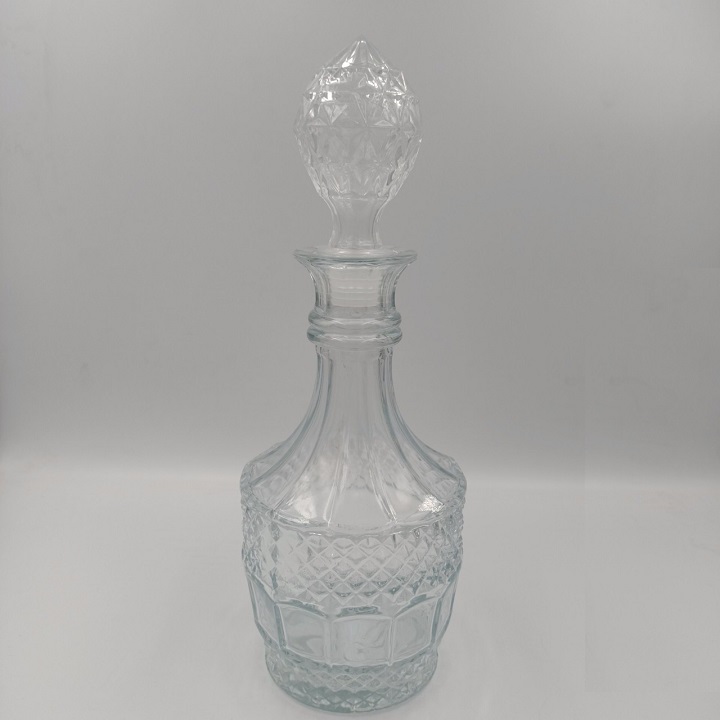 Bình thủy tinh dáng trụ tròn trong suốt dung tích 750ml