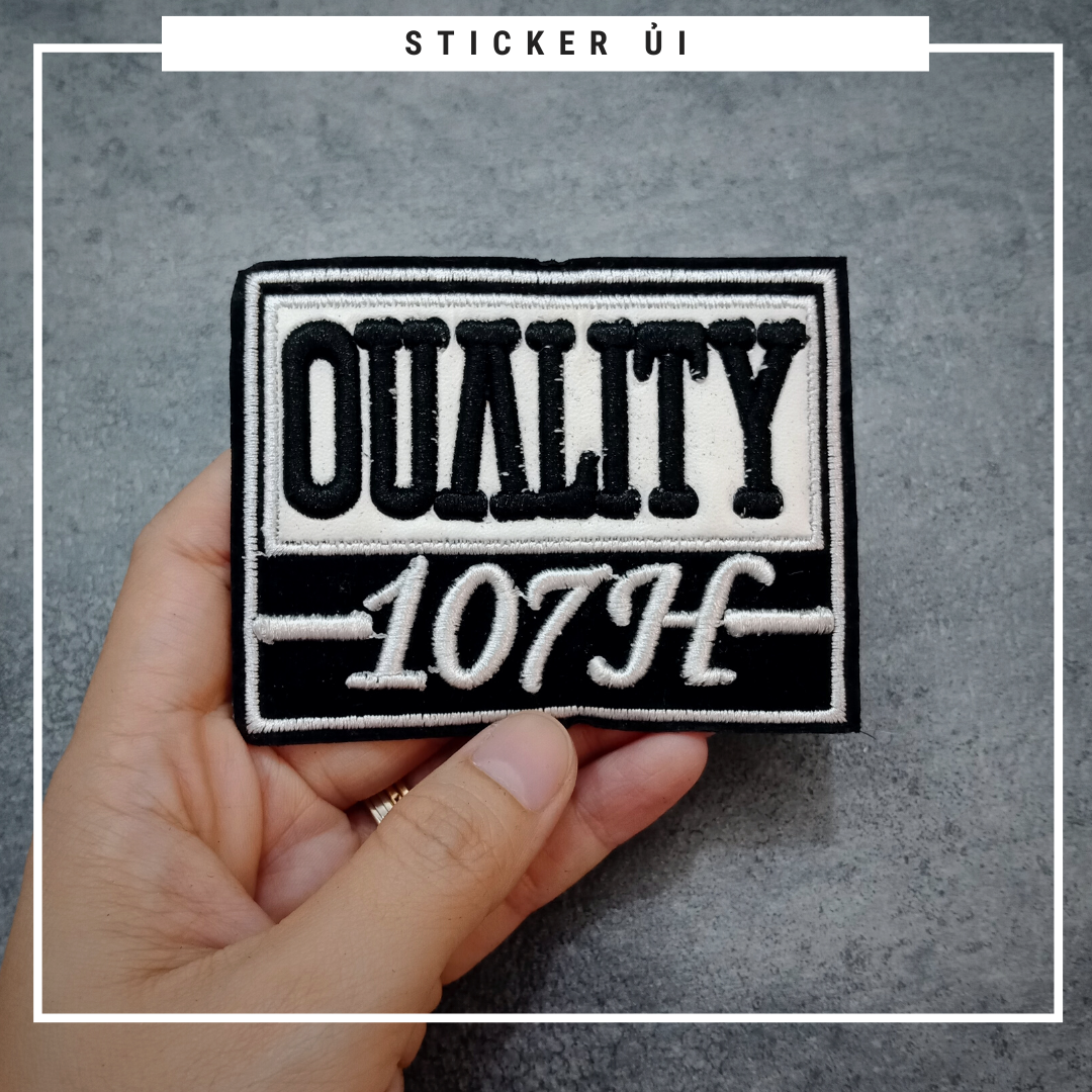 Phụ kiện trang trí áo thun tay lỡ unisex: Logo Sticker Patch Ủi Quần Áo, BALO, quần jogger chuẩn local brand streetstyle