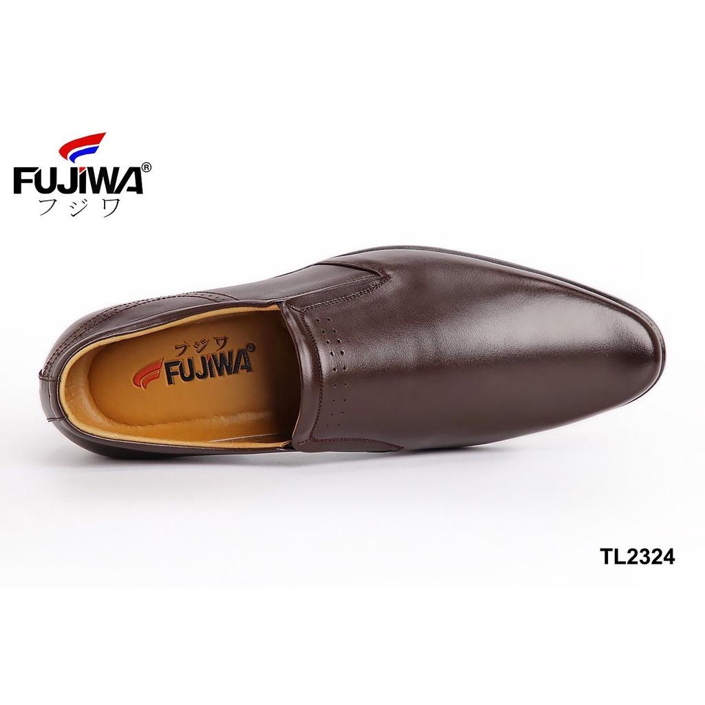 Giày Tây Giày Nam Đẹp Da Bò Fujiwa - TL2324. Da bò cao cấp, đế cao su tạo độ bám tốt, bền bỉ theo thời gian