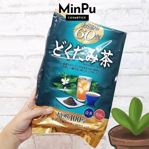 Trà Diếp Cá Orihiro Tiêu Mụn, Mát Gan, Giải Độc - Dokudami Tea Orihiro 60 gói/ bịch