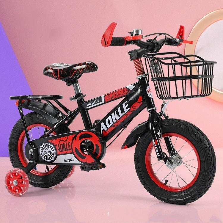 Xe đạp thể thao 4 bánh cho bé khung to lốp đặc cho bé 12/14/16 từ 2-8t