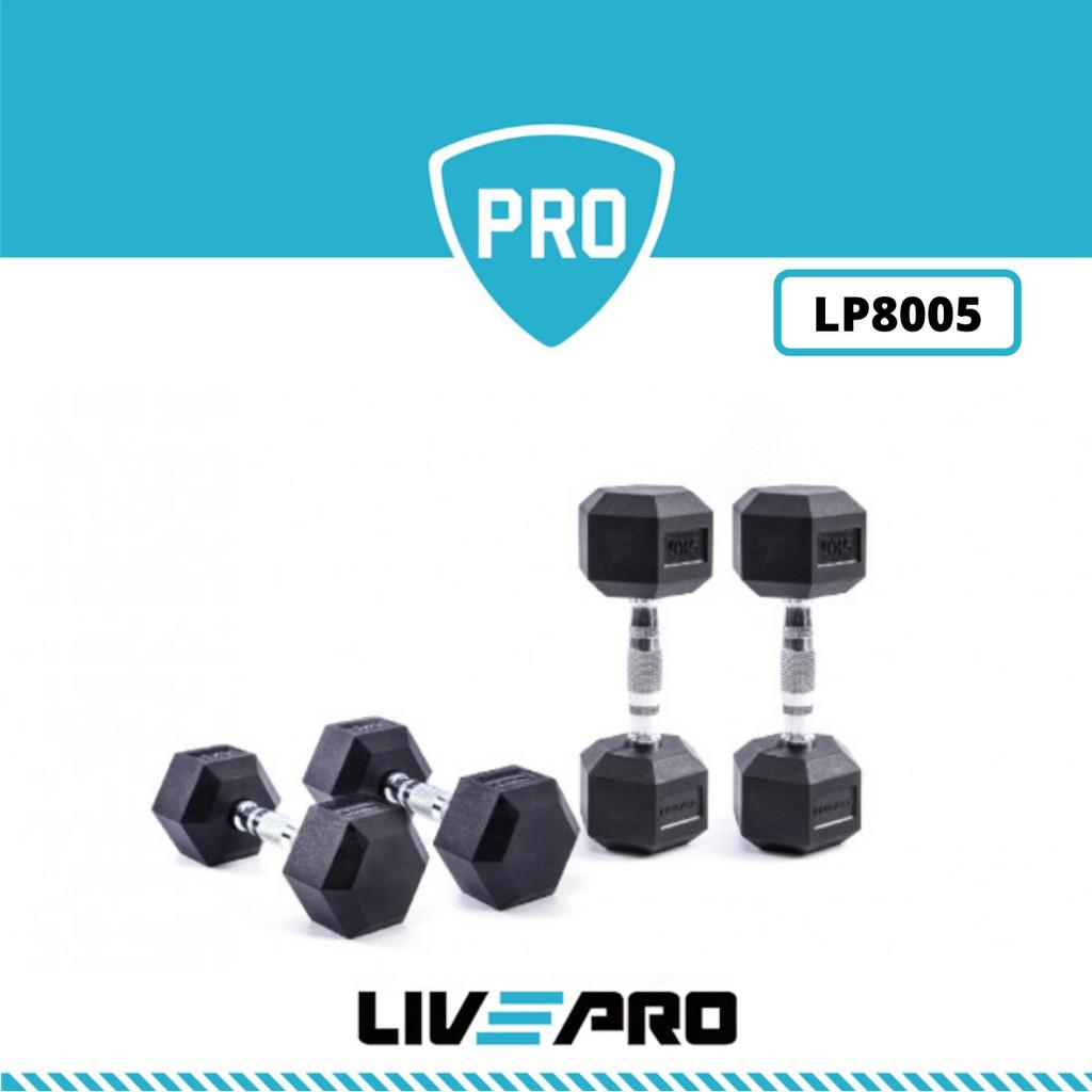 Tạ tay, tạ đơn tập gym thể hình Chất Liệu Urethane cao cấp 22.5KG x2 Livepro Chính Hãng PREMIUM URETHANE DUMBBELLS