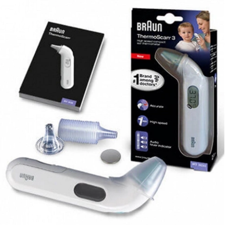 Nhiệt kế đo tai Braun ThermoScan 3 IRT3030
