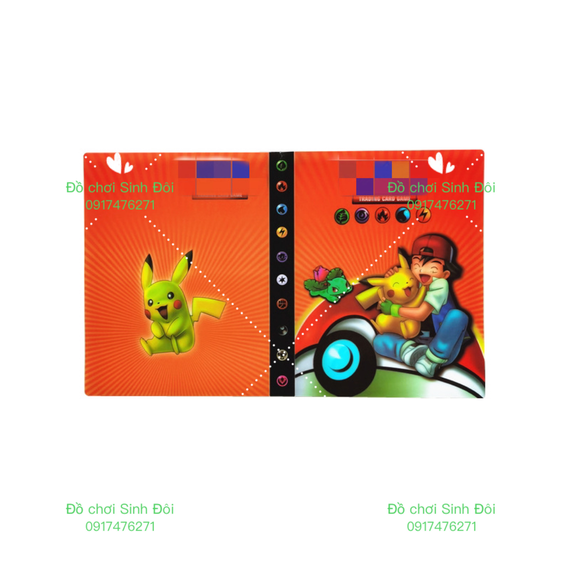 Cuốn album the bài poketmon - 1 cuốn ngẫu nhiên - album nơi tập họp các nhân vật được yêu thích