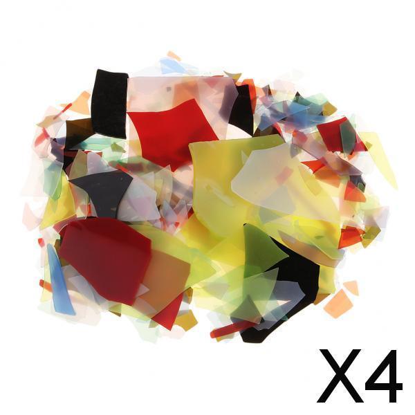 4x28g Fusible Glass Fusing Glass Confetti Microwave Kiln Glass Fusing Supplies