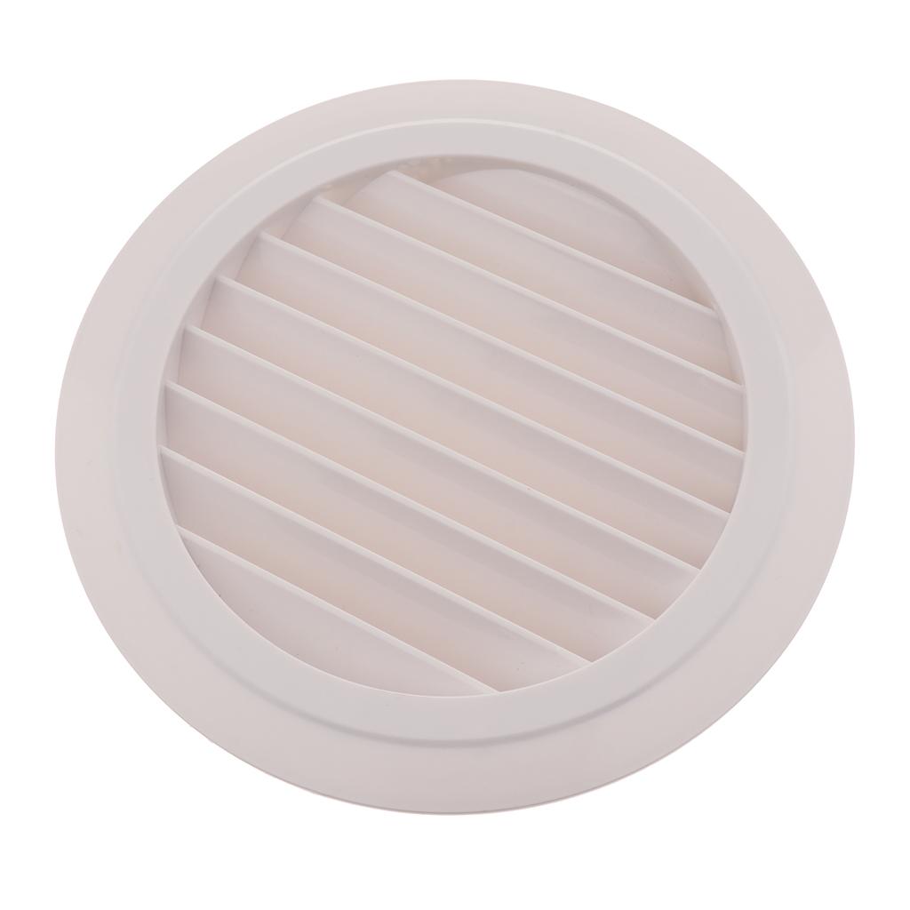 White ABS Air Vent Grille Round Ducting Ventilation Cover Wall Grilles DN200
