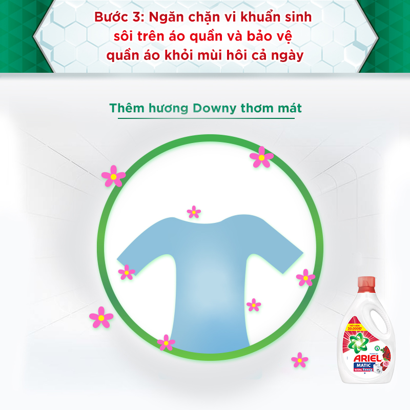 Nước giặt Ariel Downy 2.4kg