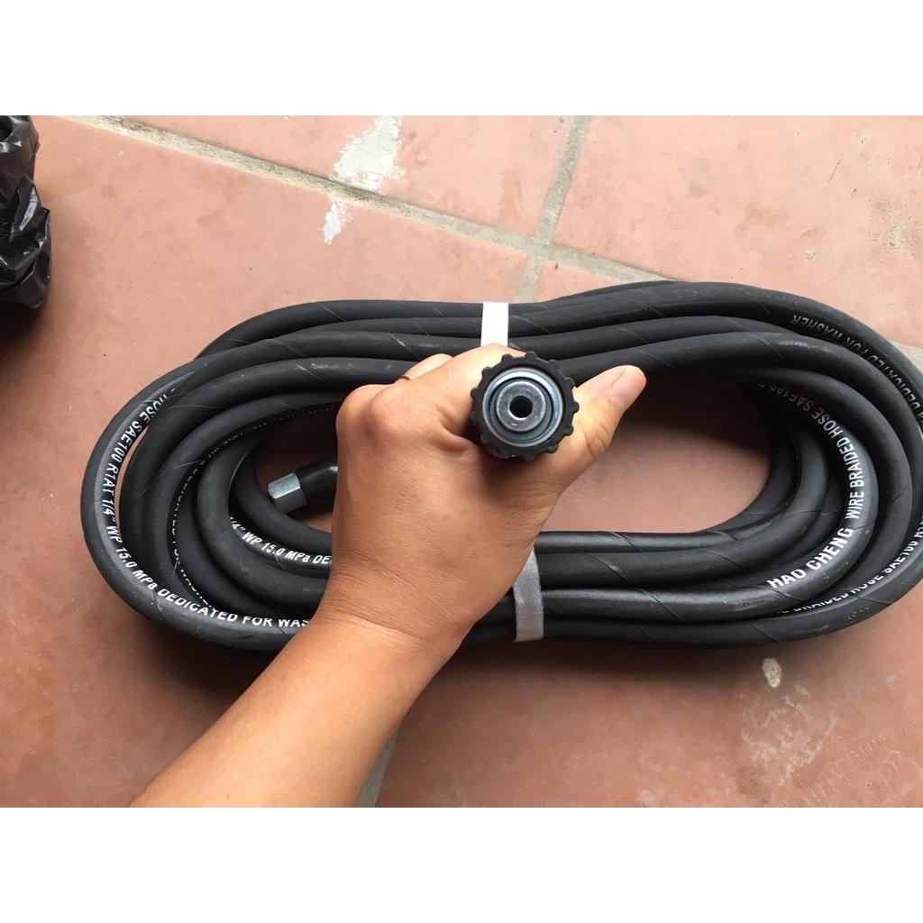 Dây máy rửa xe 10m, 15m ,20m lõi thép đen áp lực cao