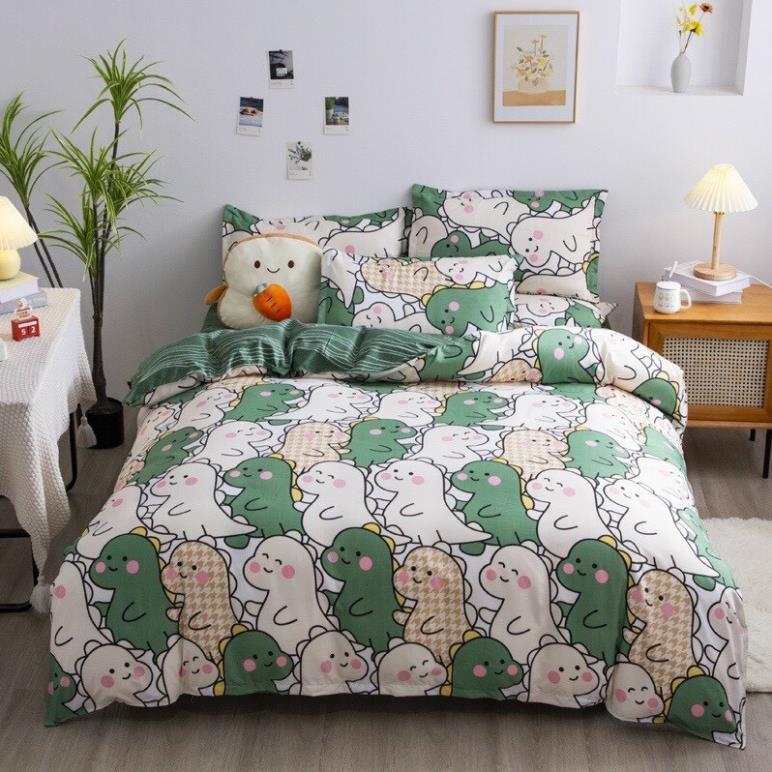 Set chăn ga gối chất cotton poly mẫu dễ thương mới
