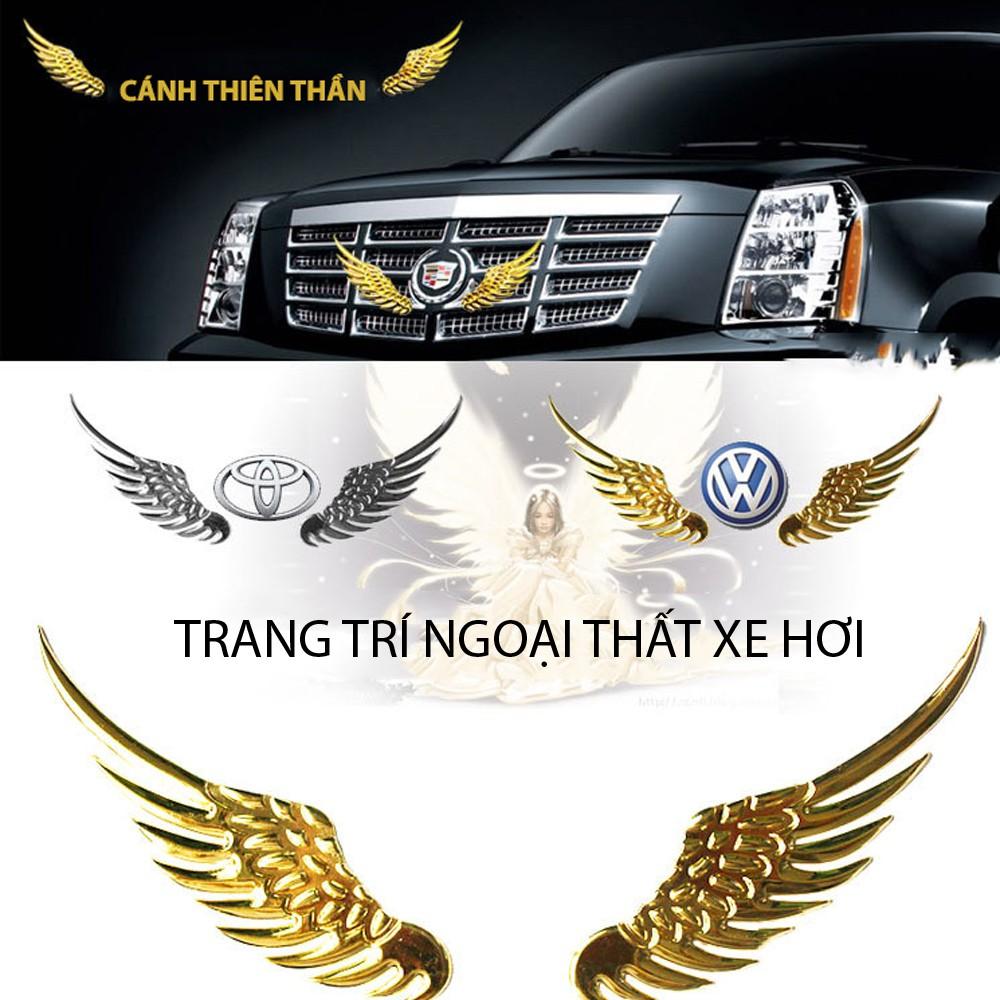 Đôi Cánh Thiên Thần Dán Logo Xe Ô Tô