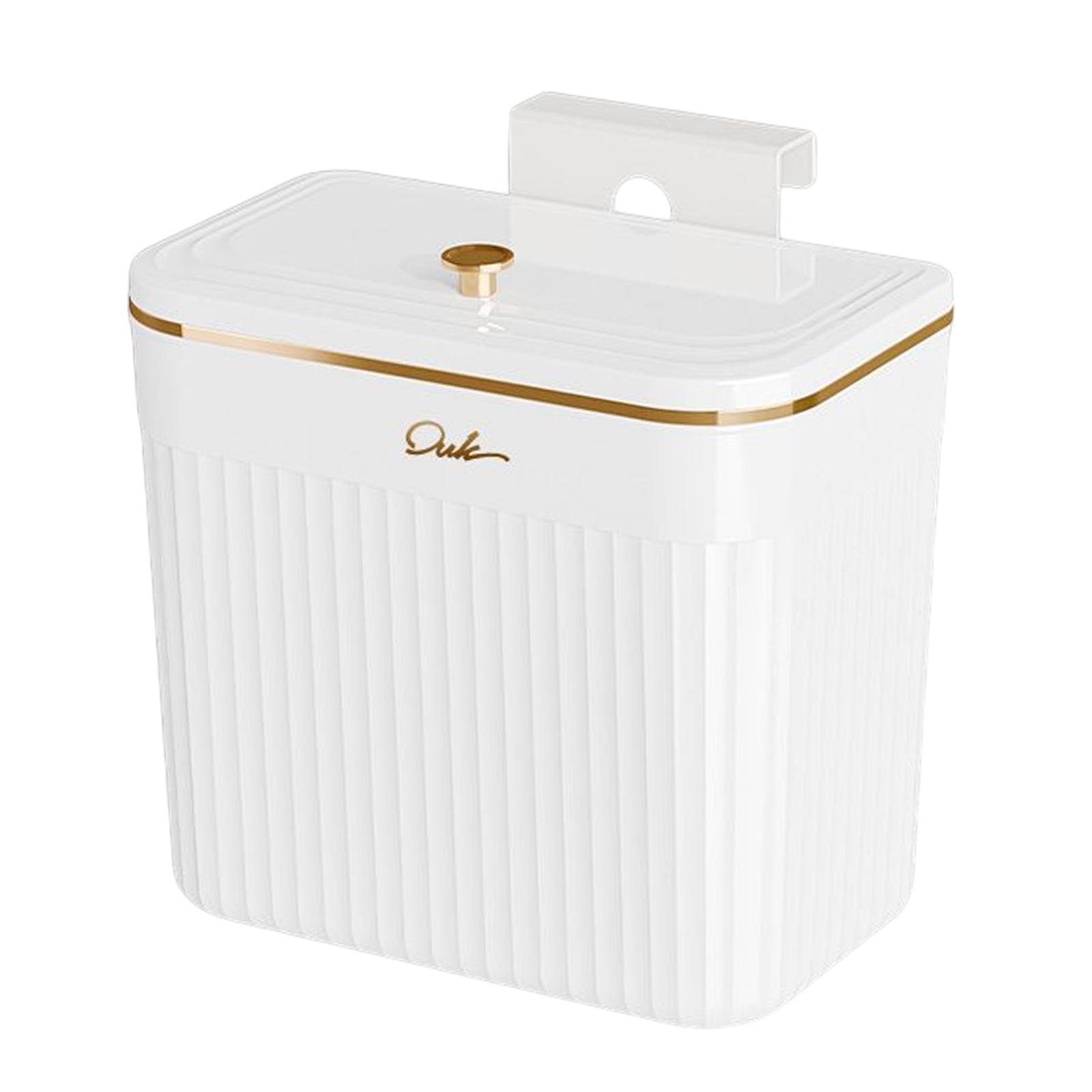 Trash Can Indoor Wall Door Bathroom Wall Mounted Kitchen Counter Compost Bin