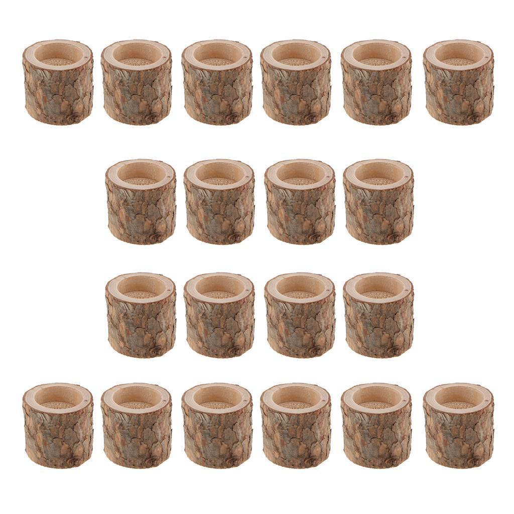 20pcs Rustic Candle Holder Tealight Holder Candlestick Wedding Home Decor