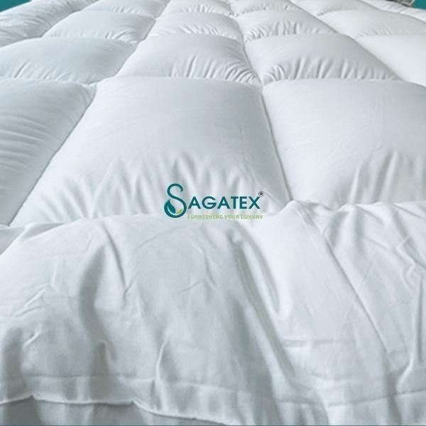 Topper Nệm Polyester 6 cm hoặc 10cm Cao Cấp SAGATEX Mềm Mại Êm Ái Giúp Ngủ Ngon Hơn - 1m2 x 2m