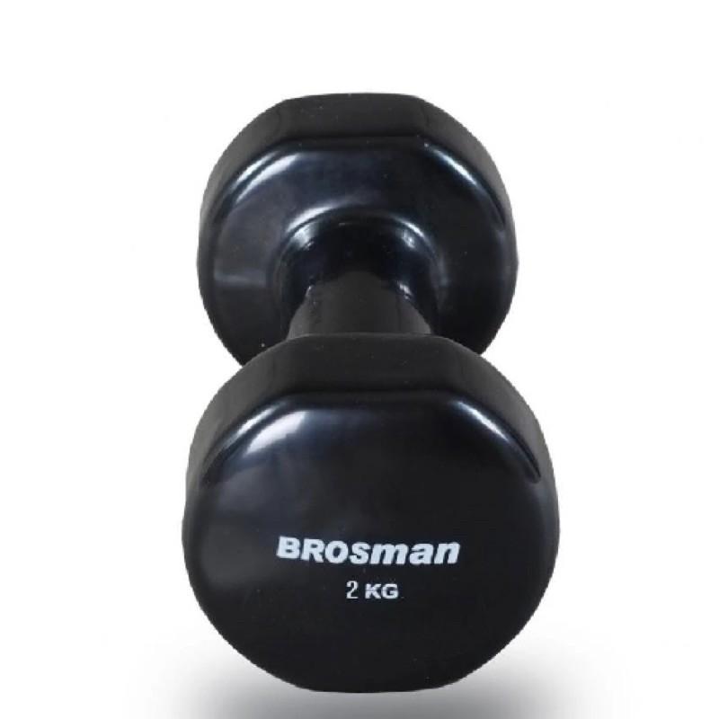 Tạ tay 2kg nhập khẩu , tạ sắt bọc cao su nhập khẩu kiểu dáng đẹp hãng Brosman - LYLYSPORTS