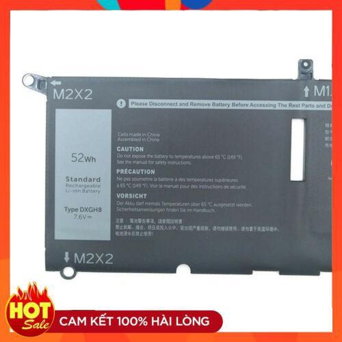 Pin battery Dùng Cho Laptop Dell XPS 13 2018 XPS 13 9370 9380 2019 0H754V DXGH8 7.6V 52Wh 6500mAh