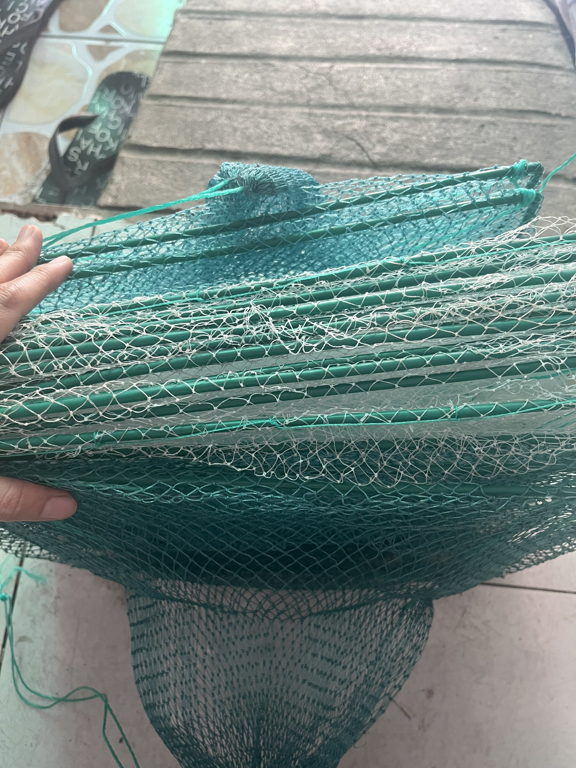 Lồng bát quái, cửa ngục 18 khung dài 3.5m bắt cá, lươn, tôm, trạch...