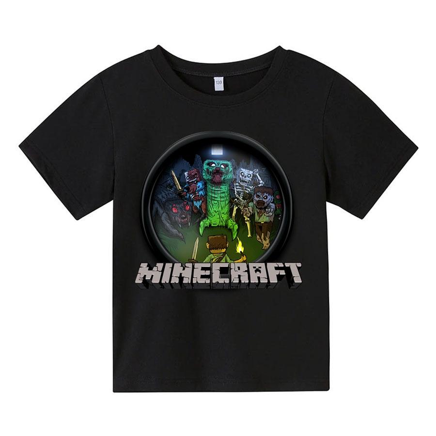 Áo thun trẻ em minecraft zombie Có size người lớn, King Cotton