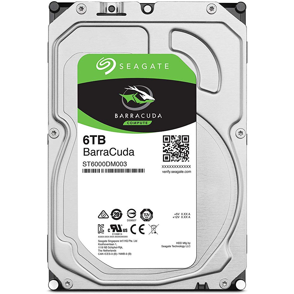 Ổ Cứng HDD Desktop Storage Seagate BarraCuda 6TB/256MB/3.5  - ST6000DM003 - Hàng Chính Hãng