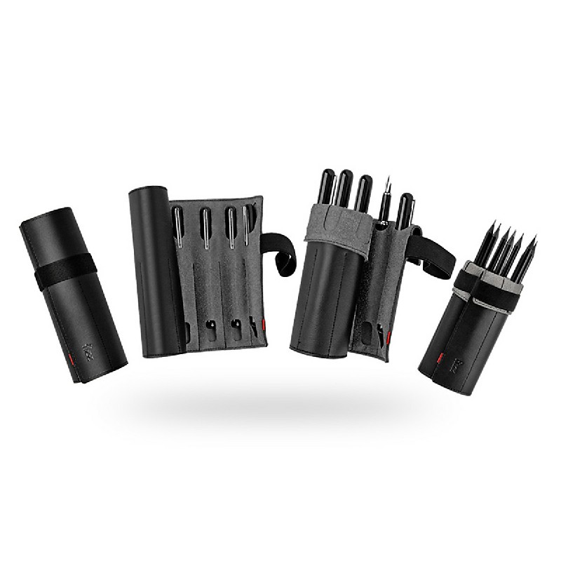 Xiaomi Youpin Fizz Hộp đựng bút chì Dung lượng lớn Túi đựng bút chì Túi tổ chức Túi đựng bút bằng da sợi với 8 cây bút