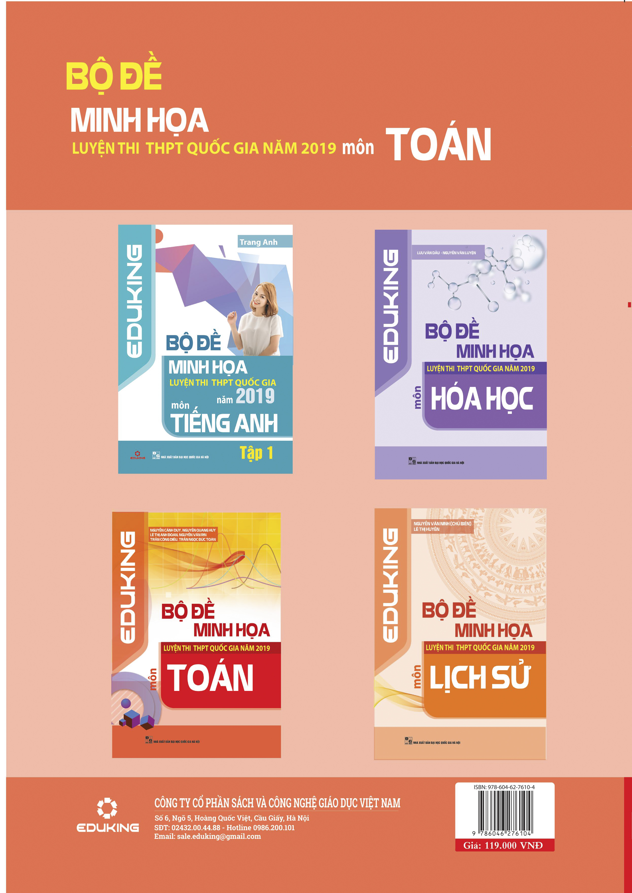Bộ Đề Minh Họa Luyện Thi THPT Quốc gia năm 2019 môn Toán