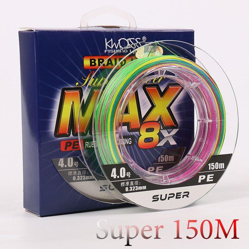 Dây câu cá dù câu lure X8 Super MAX siêu bền mềm mịn dài 150m dù câu cá chất lượng DC6