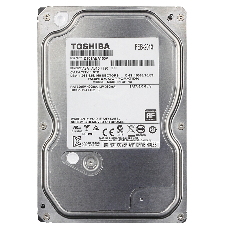 Ổ Cứng Toshiba 1TB Sata 3 32MP DT01ABA100V - Hàng chính hãng