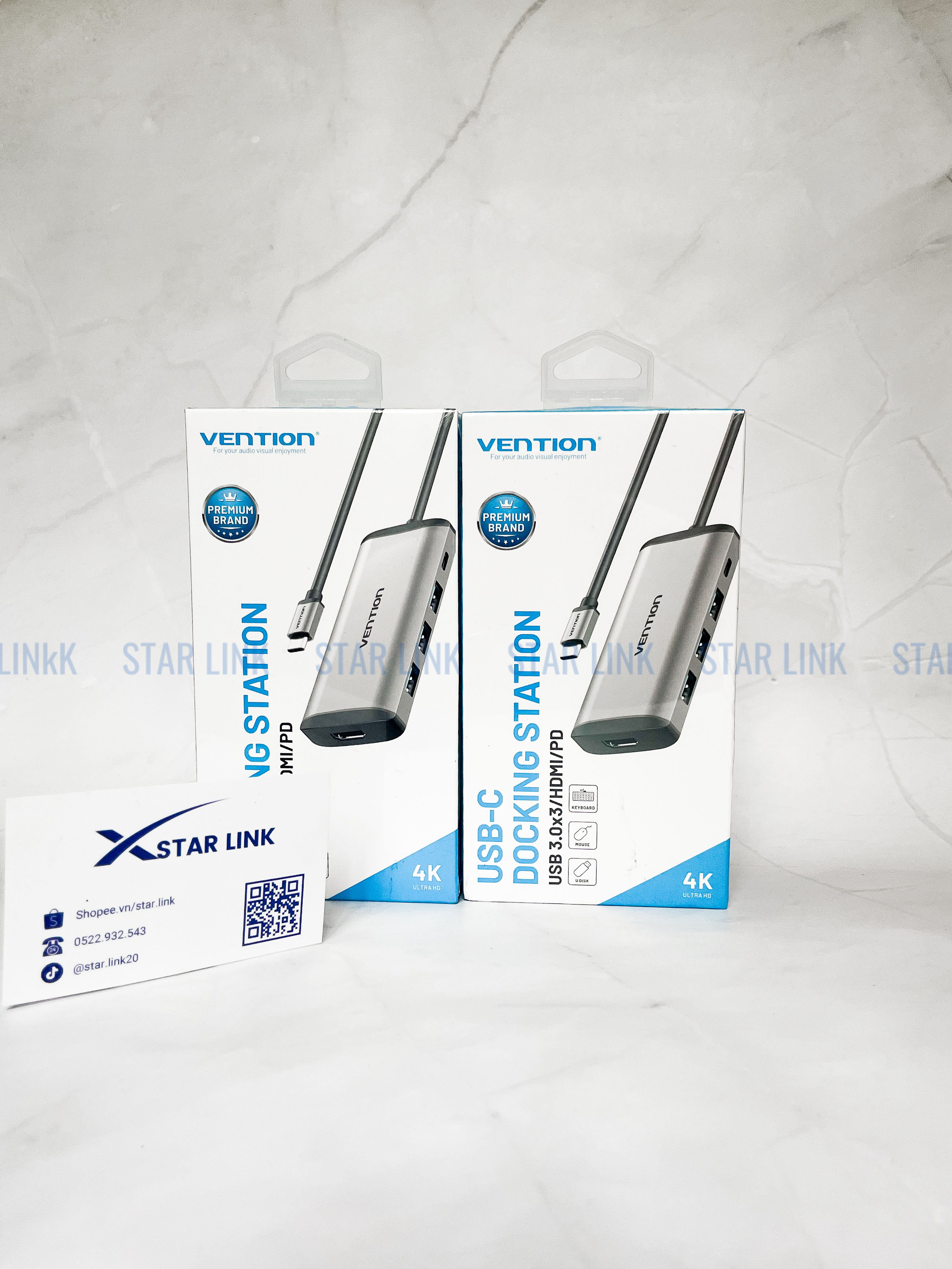 Cáp chuyển đổi Type-C sang HDMI + 3 cổng USB 3.0 + Type-C PD Vention CNBHB - hàng chính hãng