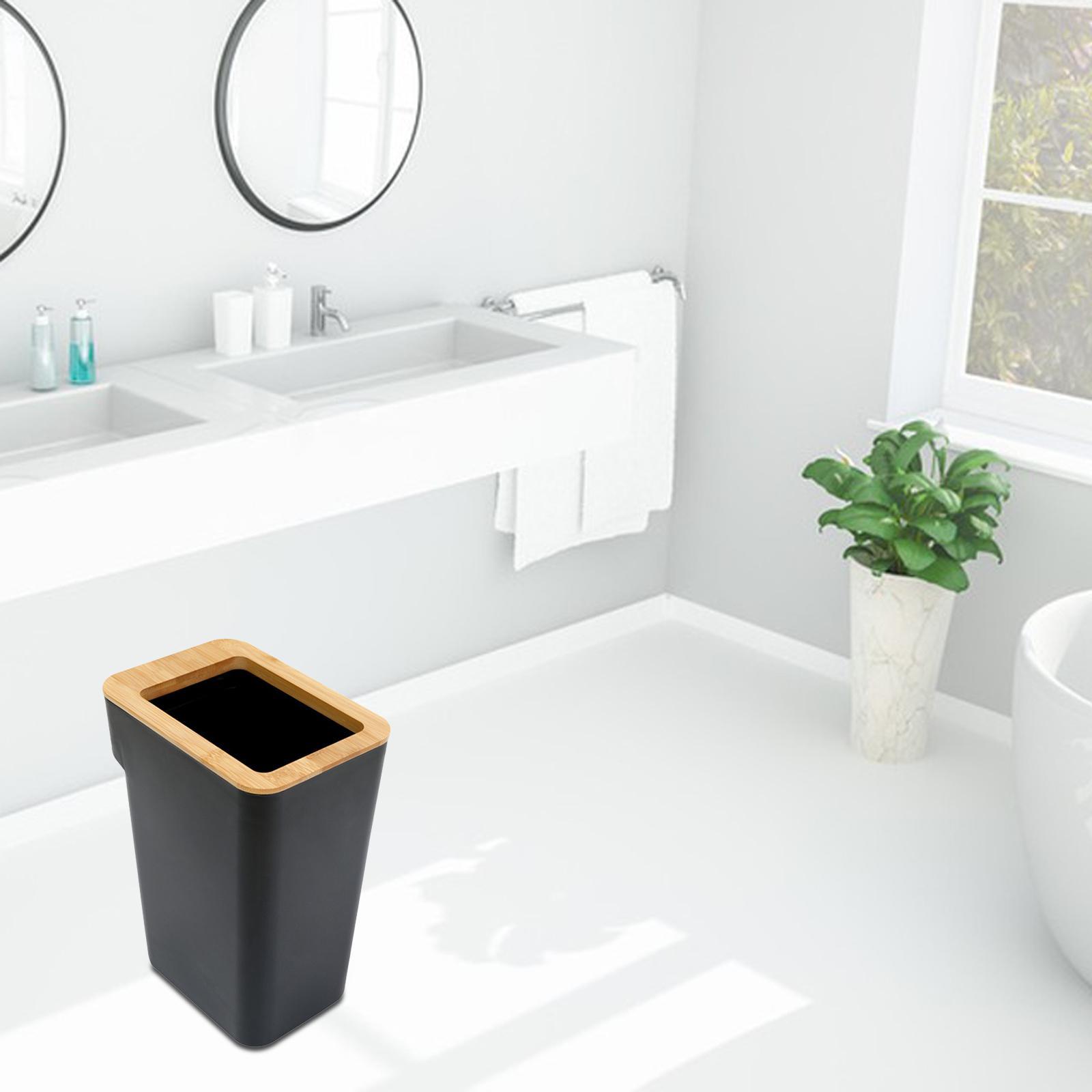 Modern Trash Bin Garbage Can Wastebasket Dustbin Bucket for Toilet Bedroom
