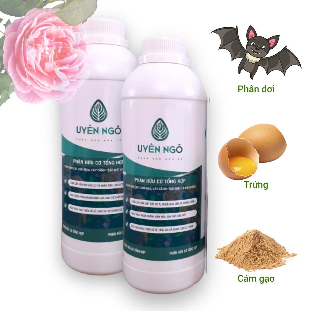 Phân hữu cơ tổng hợp ủ humic dùng kích mầm hoa chai 1L