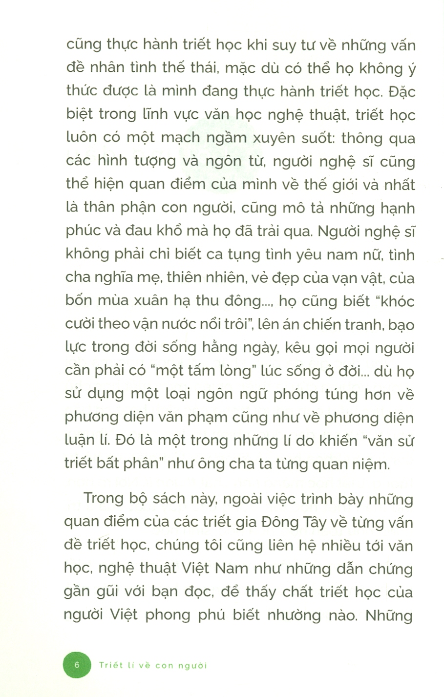 Triết Lí Về Con Người - Về Vấn Đề Nhận Thức