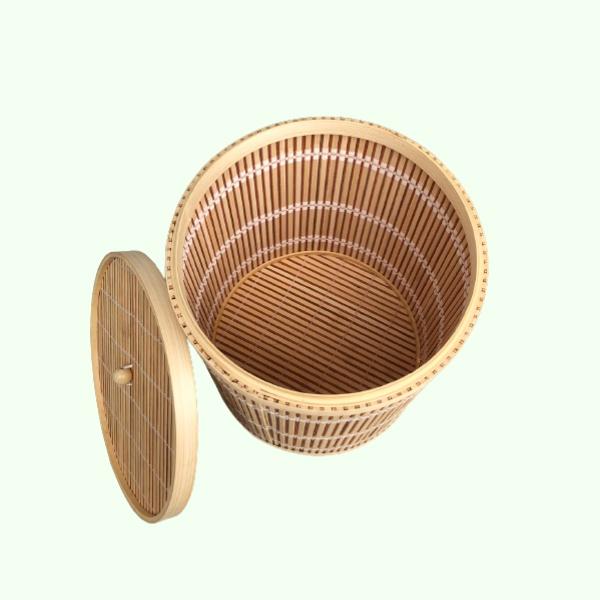 Thùng Rác Bằng Tre - Thùng Tre Nhỏ Đựng Đồ - Bamboo Waste Paper Bin