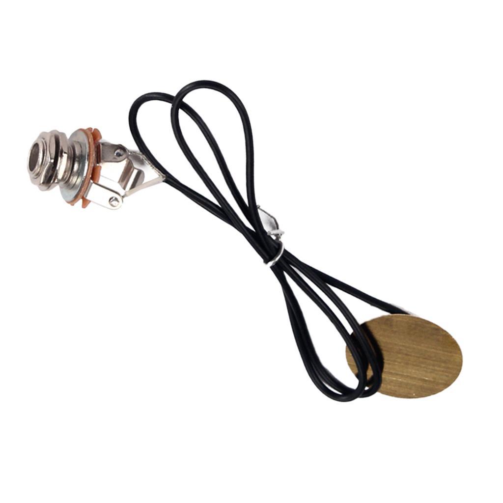 Piezo Transducer Pre-wired Pickup For Acoustic Guitar Violin Banjo Mandolin