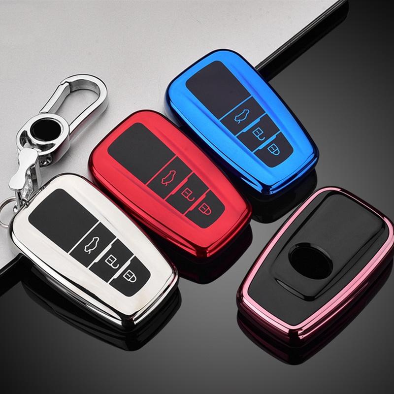 Vỏ Tpu Bọc Chìa Khóa Điều Khiển Từ Xa Cho Xe Hơi Toyota Chr Prado 2017 2018 Prius Camry Corolla Avanza Vios Estima Sienta Innova Alphard Rav4 2017 2018 2019 2020