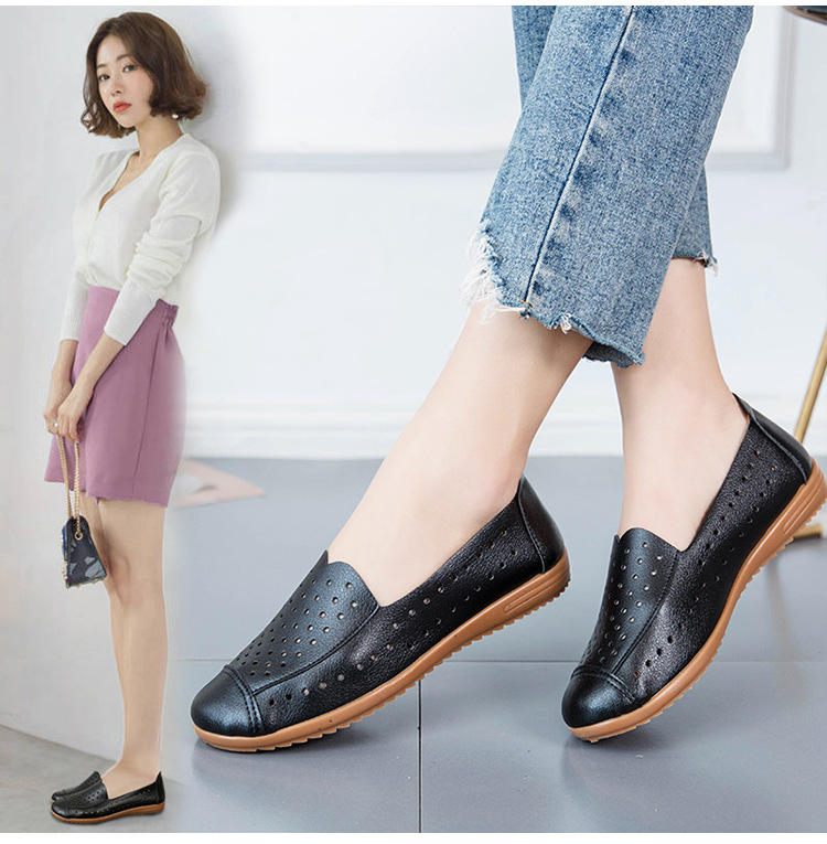 [SIÊU NHẸ_KHÔNG ĐAU CHÂN] Giày slip on lổ đế bệt dẻo mềm êm chân, đàn hồi tốt S094