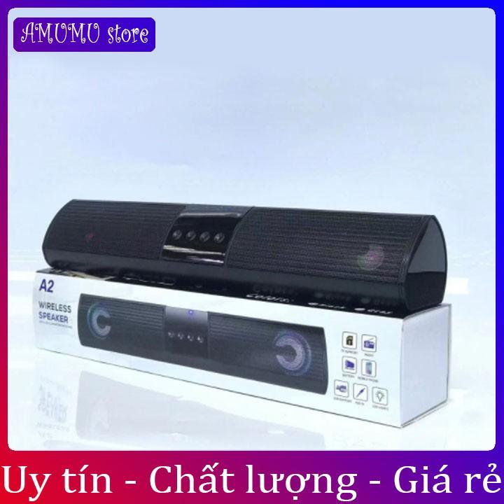 Loa bluetooth A2 hỗ trợ thẻ nhớ,đài FM,USB,BT,AUX 3.5 kiểu dáng sang trọng âm thanh chuẩn speaker