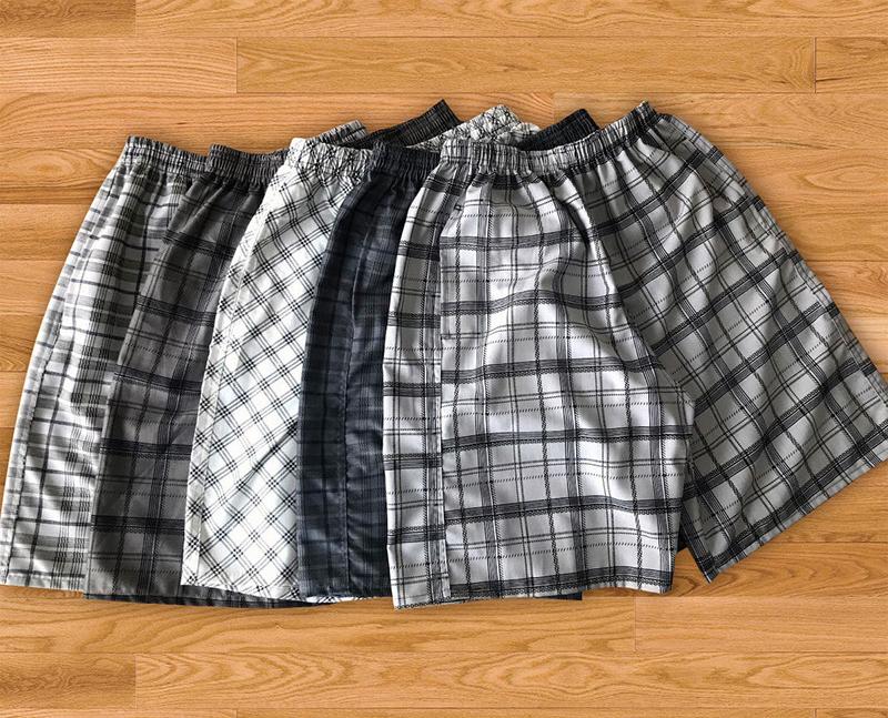 Quần đùi thể thao nam, Combo 5 Quần Short Nam Caro Chất Cotton Đẹp - Hàng xuất khẩu