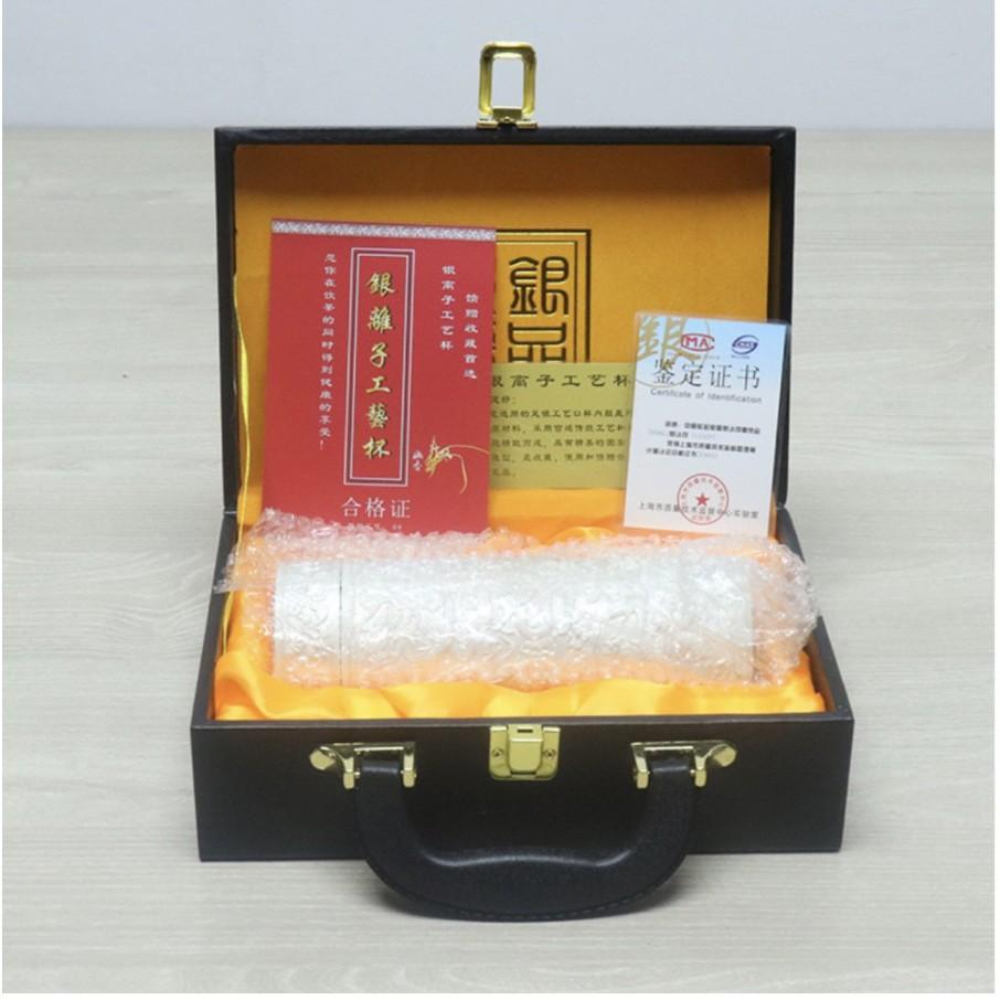 BÌNH TRÀ CỬU LONG ĐÀI BẮC GIỮ NHIỆT - Tặng hộp đựng bằng da